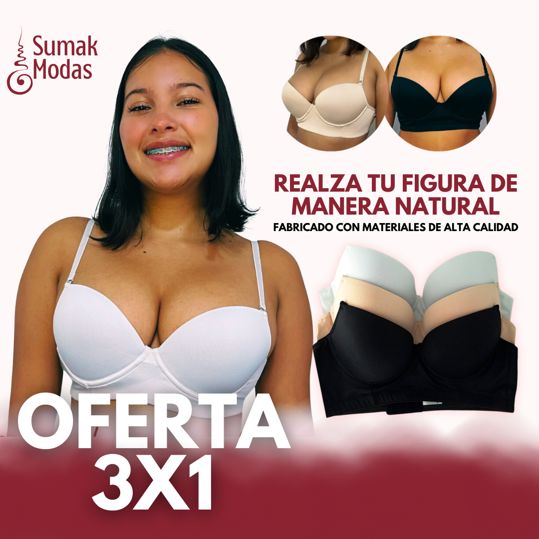 OFERTA 3X1 -  Brasier Realce Sumak®