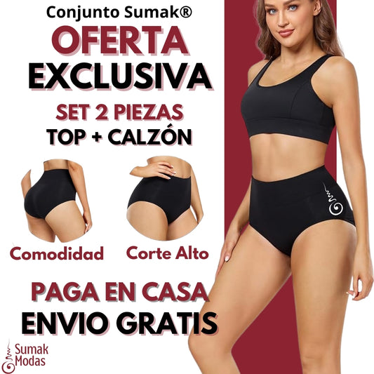 OFERTA Conjunto Sumak® Essential Fit – Seamless SET TOP + CALZÓN